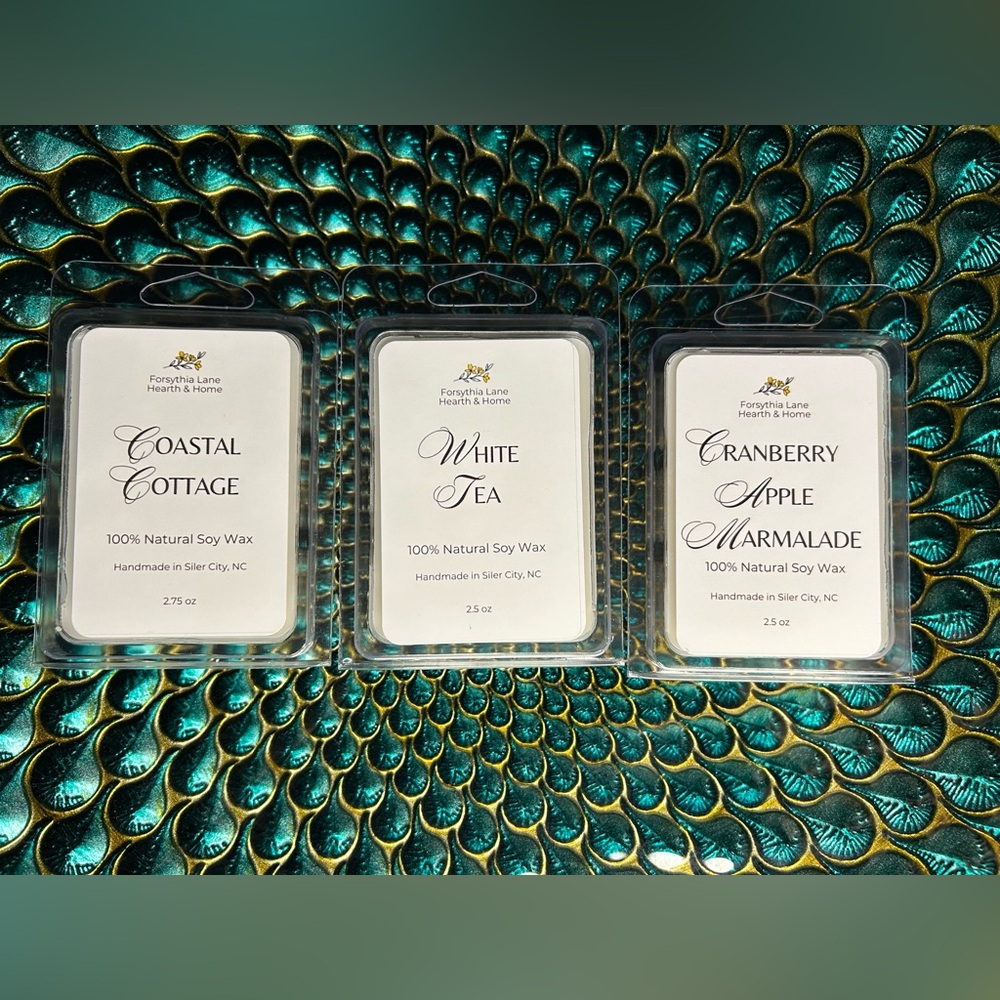 Wax Melt Fragrant Curated Trio, 100% Natural Soy (3) 2.5oz Scented Packs‎